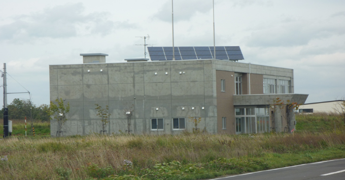 豊平川防災ステーション太陽光発電システム設置工事